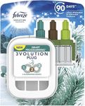 3Volution Frosted Pine & Eucalyptus Air Freshener - Air Diffuser Freshener Spray Plug In with 3 Scents Refills 20ml Room Fresheners for Home, Stocking Fillers Gifts for Her with Topline Card.