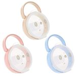 3 Pieces Baby Dummy Case, Travel Soother Box Baby Pacifier Holder Storage Case Dummy Container for Infant Baby Toddler