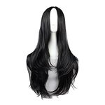 29.5 Inches 75cm Long Curly Wigs For Women Heat Resistant Synthetic Wavy Wig Cosplay Halloween Costume Wig