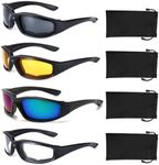 YISUGOOC 4 Pair Motorcycle Glasses 