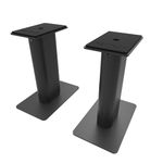 Kanto SP9 Rising Desktop Speaker Stands for Small/Medium Bookshelf Speakers & Compact/Mid-Size 2ââ‚¬Â-4ââ‚¬Â Studio Monitors | 8.3" Tall | Rotating Top Plate | Hidden Cables | Ã‚¼ââ‚¬Â-20 Mounting | Black | Pair