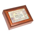Cottage Garden My Niece Wonderful Gift Loved Woodgrain Rope Trim Jewelry Music Box Plays You are My Sunshine