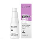 Acure Radically Rejuvenating Rose Argan Oil - 100% Vegan - Provides Anti-Aging Support Pure, Cold Pressed & Rich in Vitamin E - Hydrates & Restores, 1 Fl Oz