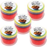 [500PCE] Party Central Muffin Cases, Vibrant & Fun Paper Liners for Cupcakes, ‎21.4 x 20 x 6.9 cm, Food Grade & Grease-Proof.