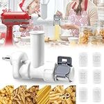 Pasta Attachment for Kitchenaid Stand Mixer, Pasta Blade Roller Pasta Machine Accessories with 6 Pasta Tools Pasta Machine Accessory Set for Spaghetti Penne Fusilli Rigatoni Ziti Macaroni