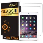 Ailun New iPad 9.7" (2018 & 2017) / iPad Pro 9.7 / iPad Air 2 / iPad Air Screen Protector, 2Pack Tempered Glass 9H Hardness, Apple Pencil Compatible, Case Friendly