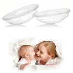 2PCS Milk Collection Shells, Reusable Milk Collector, Portable Breast Milk Collection Shell Breast Milk Saver for Breastfeeding Save Breastmilk Daily Working Moms