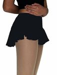 Chloe Noel Figure Skating York Flare Skate Skirt K02 Black Child Extra Large/Adult Extra Small