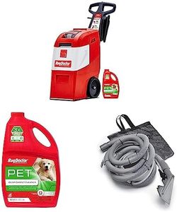 Rug Doctor Mighty Pro X3 Commercial Carpet Cleaner & Rug Doctor Pet Carpet Cleaner, 96 oz. & Rug Doctor Universal Attachment for X3 Commercial Cleaner, 12-ft Hose, 12', Grey