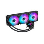 ASUS ROG Strix LC III 360 ARGB All-in-one CPU Liquid Cooler with 360° rotatable Water Block, Asetek’s New Gen7 v2 Pump, Premium ROG ARGB Fans, and 10+ Custom Aura Lighting Effects