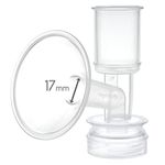 Maymom Breast Shield Flange compatible with Ameda Breast Pumps (17 mm, Extra Small, 1-Piece)