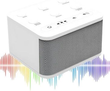 Big Red Rooster White Noise Machine - Sound Machine for Sleeping & relaxation - 6 Natural and soothing Sounds - Plug In or Battery Powered - Portable Sleep Sound Therapy for Home, Office or travel