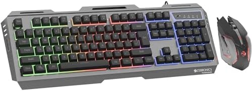 Zebronics Zeb-Transformer Gaming Keyboard and Mouse Combo (USB, Braided Cable)