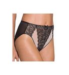 Wacoal Women's Retro Chic High Cut Brief Panty, Black, Small