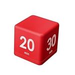 Time Timer,Cube Timer, Kitchen Timer,Gravity Sensor Flip Timer for Kids Timer Workout Timer15/20/30/60 min (Red)…