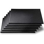 CyclingDeal 5/8" Thick High-Density Gym Floor Mats Tiles - 6 Pack 19.67”x 19.67” Rubber Exercise Workout Equipment Ground Mat - Noise Shock Absorbing Surface Protection Home Garage Playground - Black