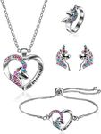 Cuotoy Jewelry Set Unicorn Mermaid 