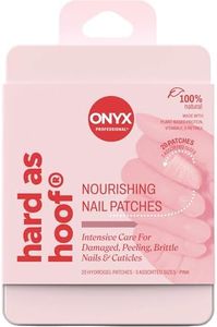Onyx Professional Hard as Hoof S.O.S Nail Patches - Nail and Cuticle Strengthening Treatment Repair Patches, Nail Growth, Repair, 20 Count