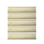 Nameplate Holder Wall or Door 5Pack (Yellow Gold, 2“ - 10”)