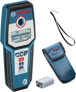 Bosch Professional digitales Ortungsgerät GMS 120 (max. Detektionstiefe Holz/Eisenmetalle/Nichteisenmetalle/spannungsführende Leitungen: 38/120/80/50 mm, im Karton)