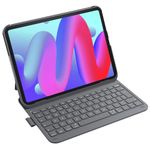 Inateck Keyboard Case for iPad 10th Gen/A16 11th Gen 2025, Ultralight Case with Keyboard for iPad Air 2025 M3/2024 M2 11 inch, Air 5/4 10.9 inch, Pro 11" 4/3/2/1, with Pen Holder, AirTap BK2007 Grey