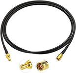 Bingfu DAB Aerial SMB Extension Cable SMB Adapter Male to Female Connector with RG174 1m 3.28ft SMB Extension Cable for DAB+ Radio Kenwood Alpine AiliTech Clarion Pioneer