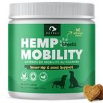 PETPAL Hemp Mobility Treats for Senior Dogs - Soft Chews with Chondroitin & MSM - Functional Dog Supplement for Pet Mobility, Hip and Joint Support (Chicken Flavor)