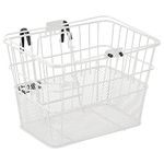 Retrospec Detachable Steel Half-Mesh Apollo Bike Basket with Handles