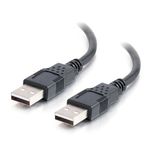 C2G/Cables to Go 28106 2m USB Cable - USB 2.0 A Male to A Male Black (6.6ft)