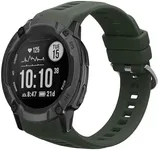 kwmobile Strap Compatible with Garmin Instinct 2S Strap - Replacement Silicone Watch Band - Dark Green