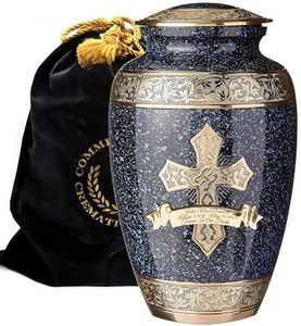 Heavenly Cross Cremation Urn for Ashes Adult Male - Beautifully Handcrafted Decorative Urns & Personalized Cross Cremation Urns for Human Ashes Adult Man