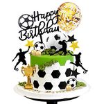 28 PCS Soccer Cake Topper Soccer Ball Player Cake Decorations for Soccer Birthday Party Sport Party Supplies