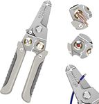 Bonzella Wire Stripper and Cutter Pliers Tools For Electricians 6-in-1 Multifunctional Wire and Cable Stripping, Cutting, Winding, Crimping Precision Stainless Steel Pliers for Decrustation Tool