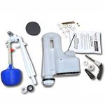 Twyford Toilet Cistern Kit, Single Flush Syphon, Ball, Inlet Valve, Donut & Lever