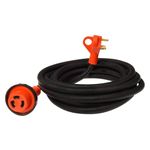 Valterra A10-3025ED Mighty Cord 30 Amp Detachable Power Cord w/Handle - 25', Red