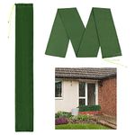 4 Pcs 19x215cm Long Canvas Sandbags, Thickened Canvas Flood Protection Sand Bags with Elastic Band for Doors and Windows Waterproof Treatment in Rainy Season