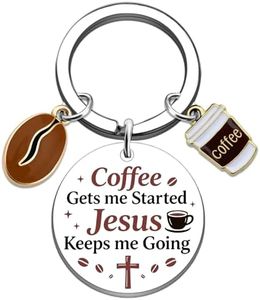 SOJUWEL Coffee Lover Gifts Coffee Basket Ideas Coffees Accessories Gifts Keychains