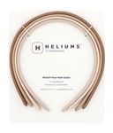 Heliums Thin Headbands For Women - 8mm Stylish Hairbands for Girls, 4 Count, Blends with Hair Color (Dark Blonde, Sandy, Beige and Ash Blonde)