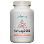 Uninutra Aswagandha capsules | Ashvagandha extract for Stress and Anxiety Relief | Ashvgandha Improves mood and testosterone level| Experience better vitality with ashwagandha | 60 Veg capsules