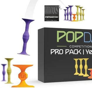 POPDARTS Pro Pack Game Set (Purple and Yellow) - Indoor, Outdoor Suction Cup Throwing Game - Competition with a POP