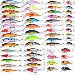 Aorace 56pcs Fishing Lures Large Ha