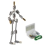 DIY Studio Stop Motion Armature Kits | Metal Puppet Figure for Character Design Creation | Not-Ready Studio Armature Kits Very Easy to Assemble for Stop Motion Animation or Just Fun (16cm)