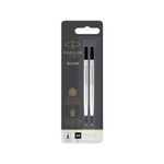 Parker Rollerball Pen Refills | Medium Point | Black QUINK Ink | 2 Count