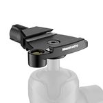 Manfrotto Traveler Top Lock Quick Release Adaptor - Arca-compatible Plate-Holder for Befree tripods, 494 and 496 Ball Heads - Compact and Lightweight - Aluminium - MSQ6T, Black