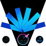 LOOM Reflective Stickers Kit (6pcs Prism-Blue)• Nighttime Safety Waterproof Self-Adhesive Decals for Helmets, Skateboard, Bike, Scooter, E-Bike, Motorcycle & Strollers • Bright Colors