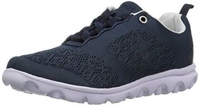 Propét Women's TravelActiv Walking Shoe, Navy, 4.5 UK