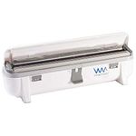 We Can Source It Ltd - Wrapmaster 4500 18" Cling Film Box - Foil Dispenser - Kitchen Film Cutter Box with Pull, Press and Release Mechanism - Refillable with Wall Mount