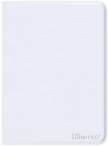 Ultra PRO - Vivid 9-Pocket Zippered PRO-Binder: White - Protect 360 Standard Size Cards In Side Loading Pockets, Protect Valuable Sports Cards & Collectible Trading Cards