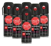 BE Safe Forever Self Defense Pepper Spray - 35 gm (Red) (Combo of 6)