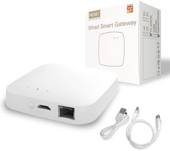 MOES ZigBee 3.0 & Bluetooth & Mesh Hub Only Support Tuya Device Work with Smart Life App, Intelligent Bridge Wired Smart Home Gateway Voice Control via Alexa, Google Home, 2.4GHz WiFi